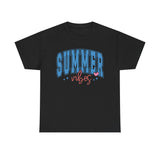 Summer Vibes Collegiate Style Cotton Tee