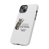 Flounder the Talking Cat Wine Glass Phone Case – "II just want to drink all the mom water"