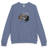 Treble Maker Flounder raglan sweatshirt - Heather Denim
