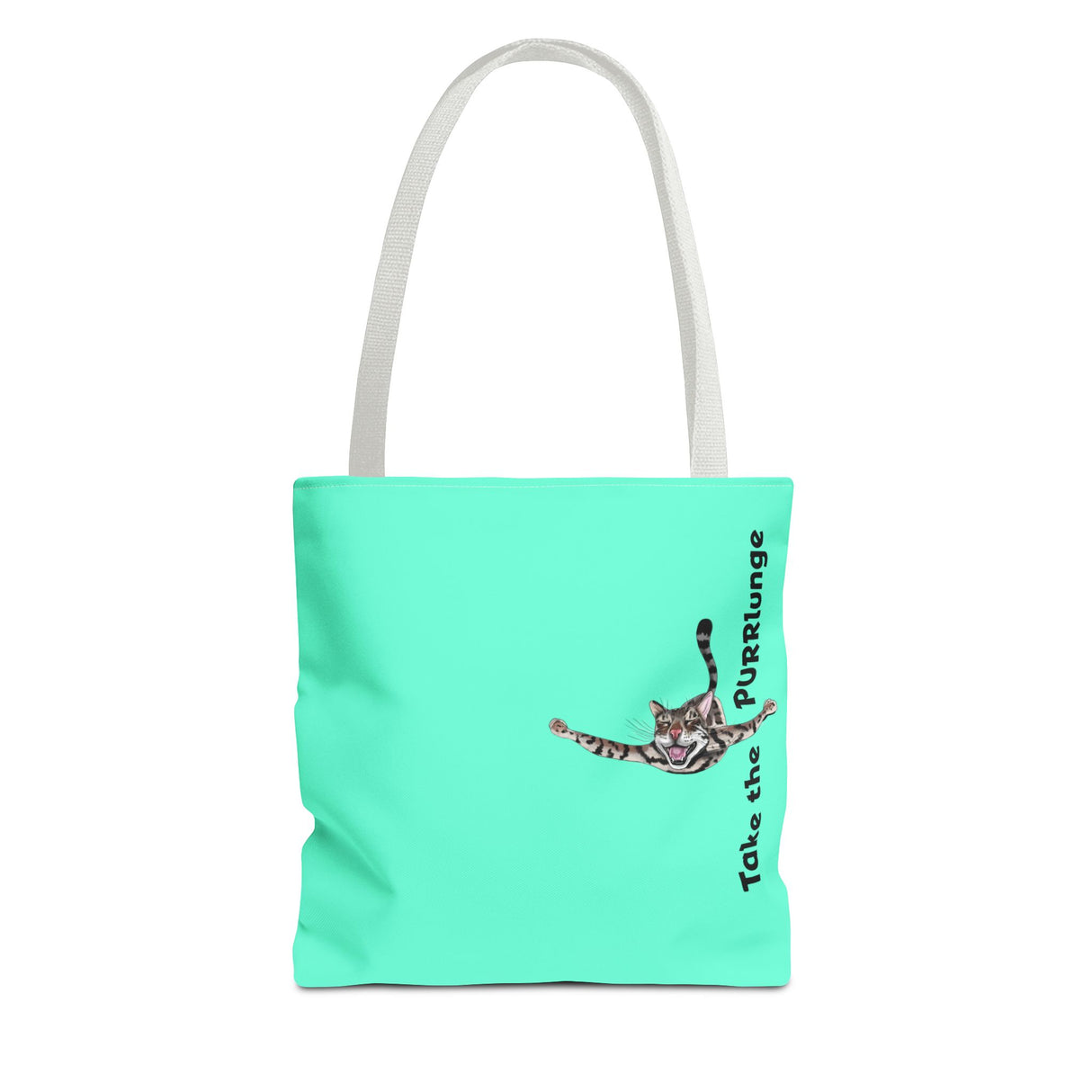 Tote Bag - Purr-lunge Design featuring Flounder the Purrmaid