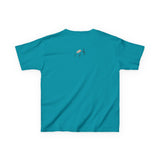 Kids Tee - Treble Maker Design Hand Drawn by Flounder's Mom, Nina Featuring Flounder the Purrmaid Playing Piano for Mouse Toy
