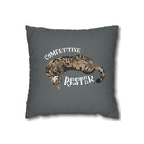 Decorative Pillow — "Competitive Rester" Flounder Design