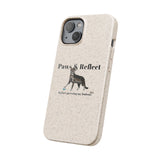 Phone Case - Paws and Reflect Biodegradable Case featuring Flounder the Purrmaid by Nina