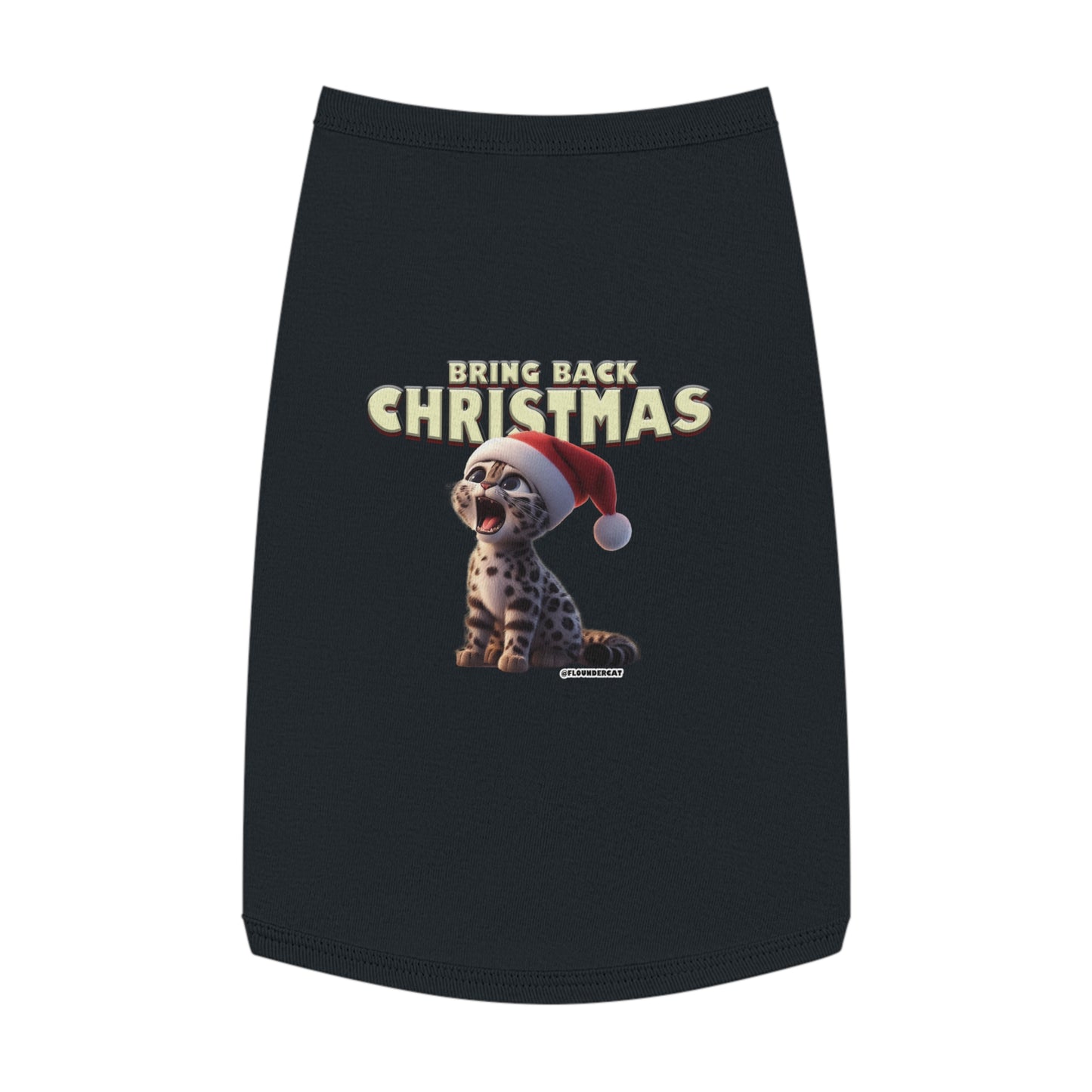 Flounder Cat - Bring Back Christmas Pet Tank Top