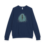Flounder the Purrmaid Raglan Crewneck — "Fish at Heart" French Terry