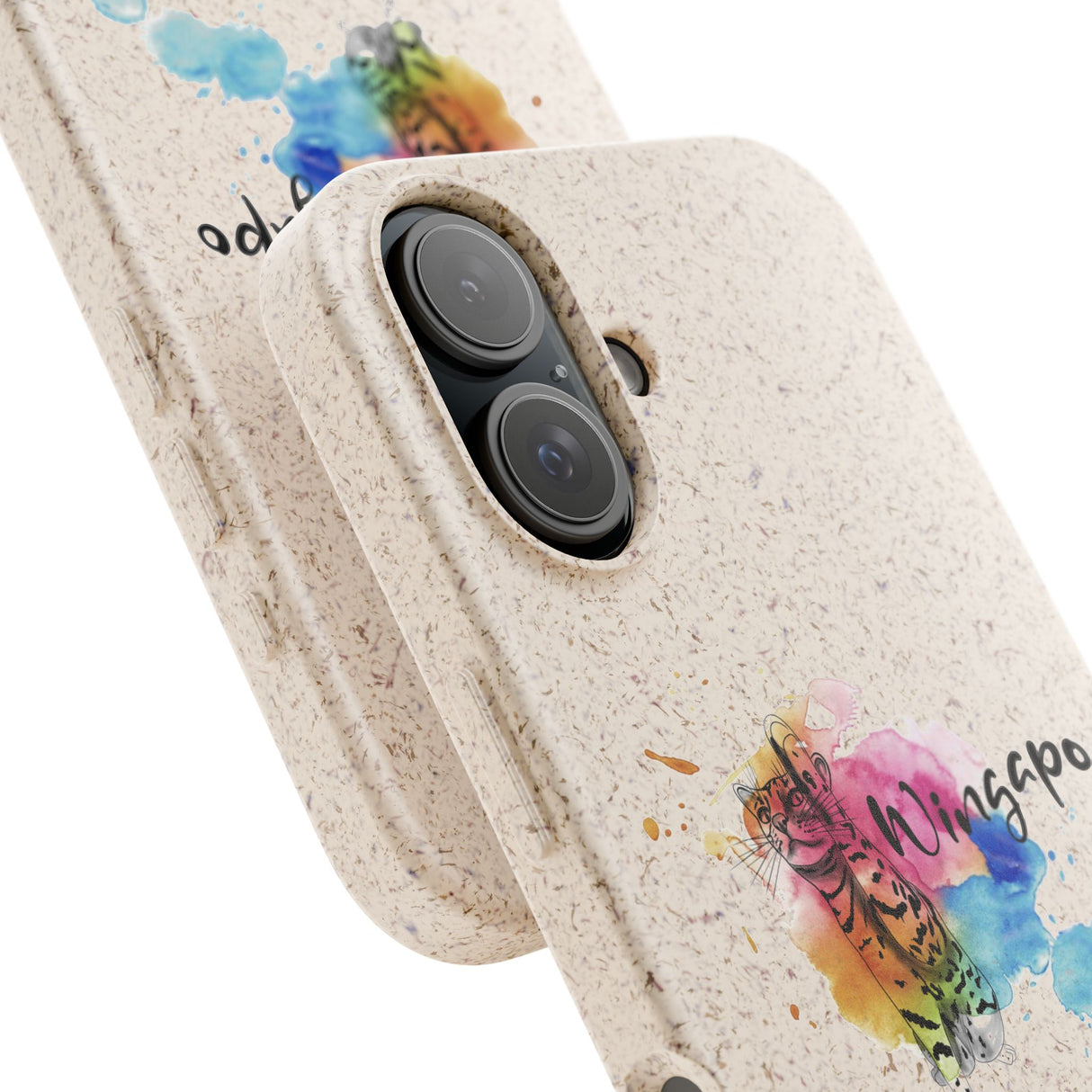 Phone Case - Wingapo Watercolor Design featuring Flounder the Purrmaid by Nina