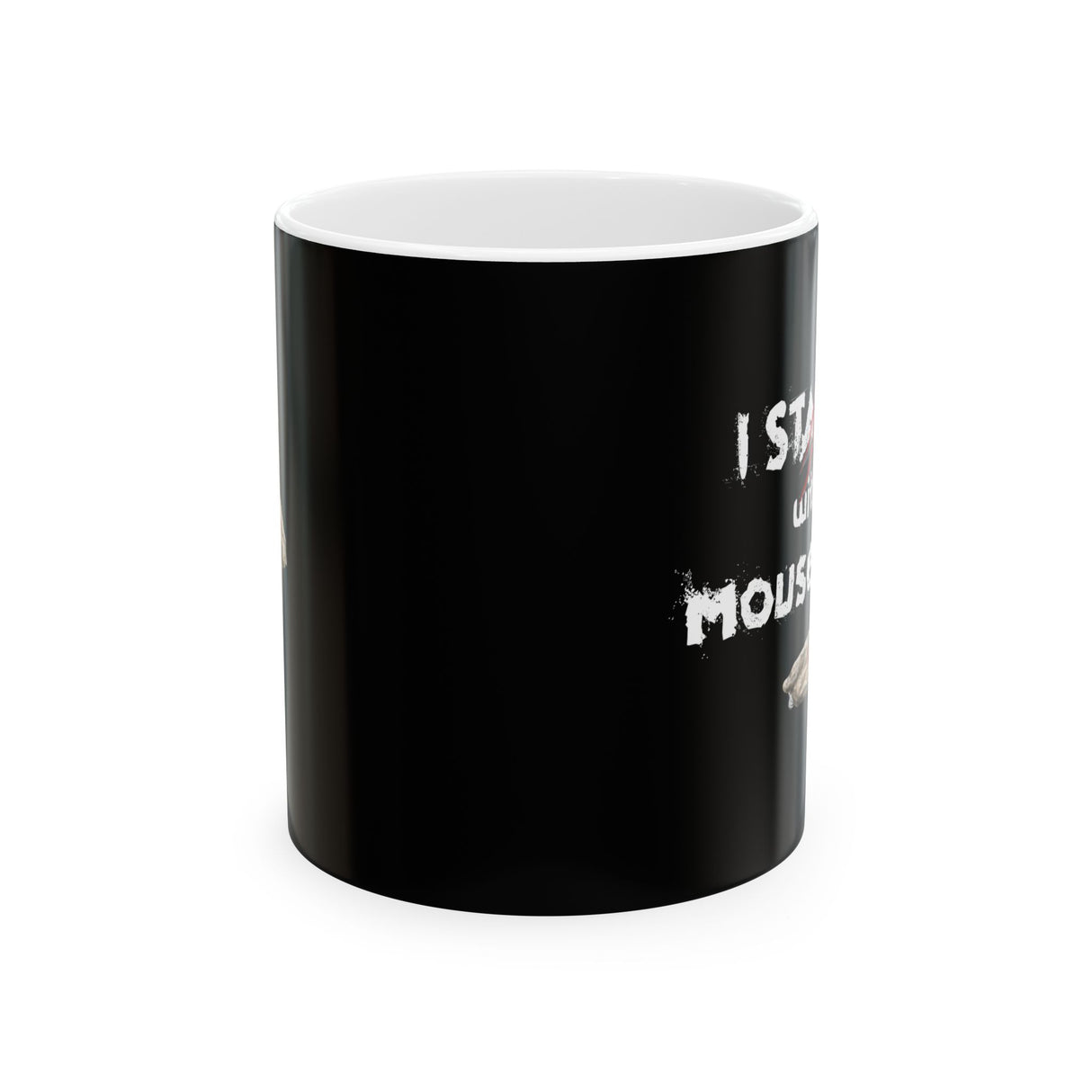 Mug - I stand with Mouse Toy featuring Mouse Toy, Flounder's bestie