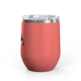 Wine Tumbler — "Competitive Rester" Flounder Design (12 oz)