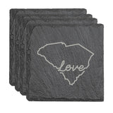 South Carolina Slate Coasters - Set of 4 - 17 design options
