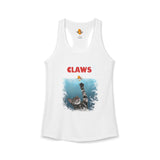 Purrmaid Flounder Claws Tank — Women's Racerback Tank with 'Shark-Like' Cat Catch Design
