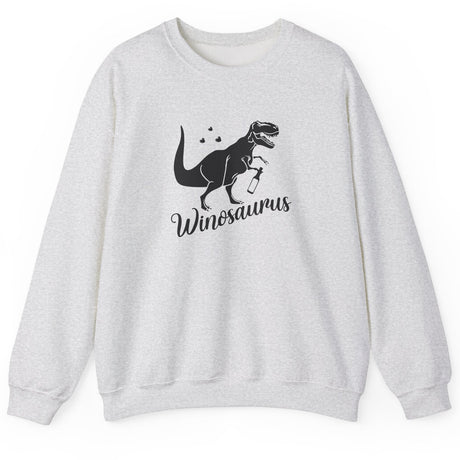Wineosaurus crewneck sweatshirt in ash
