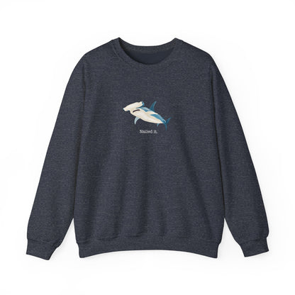 Shark Nailed It Crewneck Sweatshirt