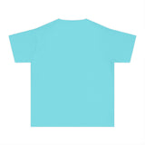 Youth Tee - Just Roll with it Flounder the Purrmaid Skateboard Design by Nina