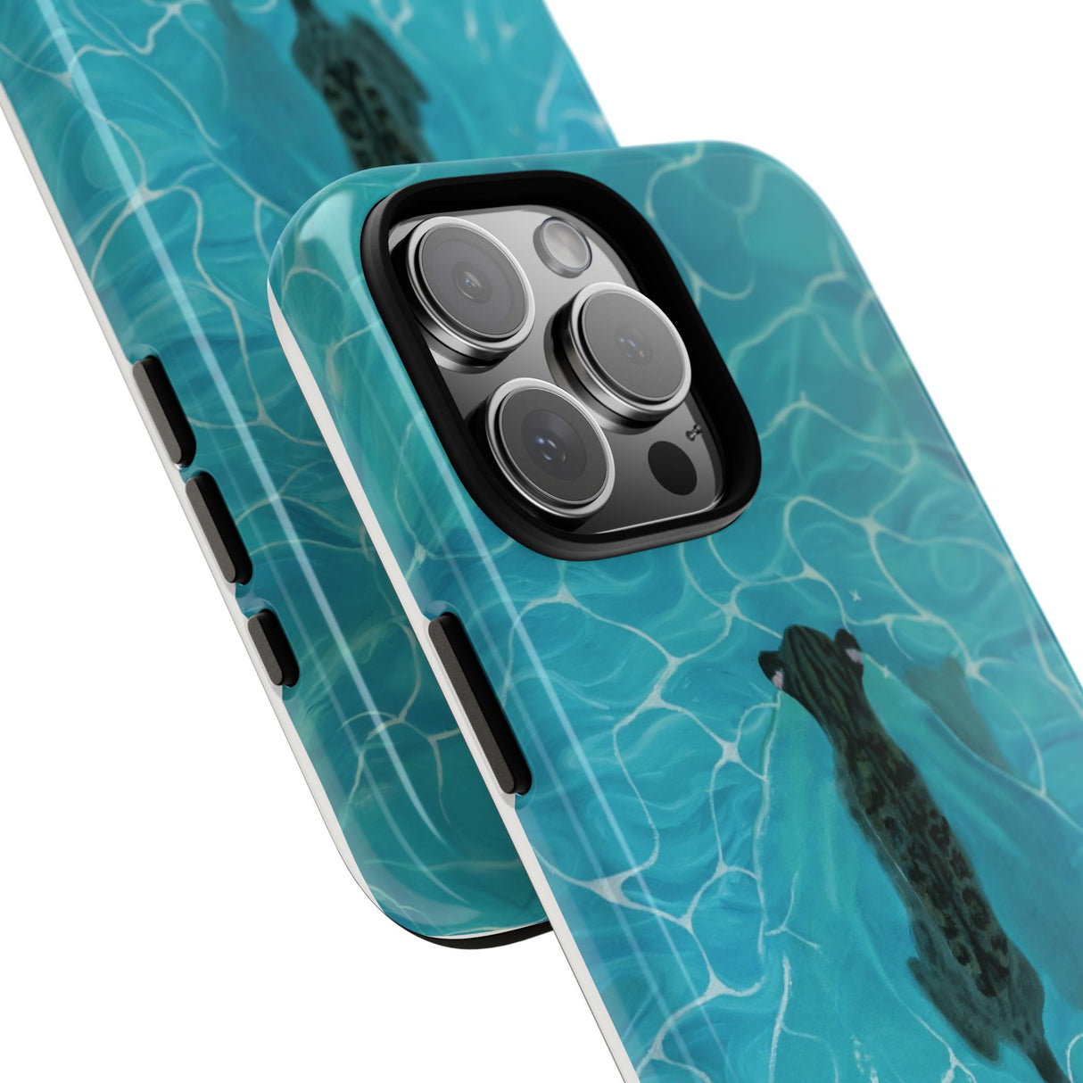 Phone Cases Purrmaid Painting featuring Flounder
