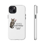 Flounder the Talking Cat Wine Glass Phone Case – "II just want to drink all the mom water"