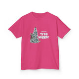 Kids Tee Christmas Tree Hugger Flounder the Purrmaid Design