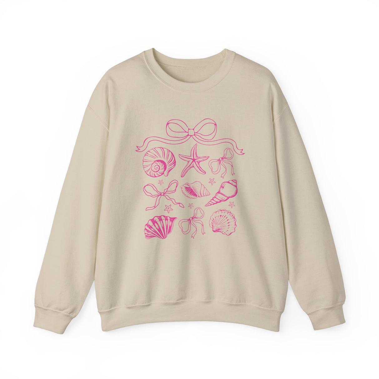 Pink Coastal Coquette Crewneck Sweatshirt