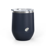 Wine Tumbler — "Competitive Rester" Flounder Design (12 oz)
