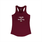 "I Stand with Mouse Toy" Women's Racerback Tank
