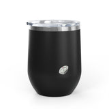 Wine Tumbler — "Competitive Rester" Flounder Design (12 oz)