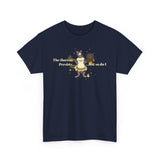 Unisex Heavy Cotton Tee - Bravery Tutu design featuring Flounder with Mouse Toy by her side