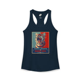 Vote Fish 2028 Racerback Tank — "Equal Rights for Mouse Toys" Purrmaid Funny Campaign