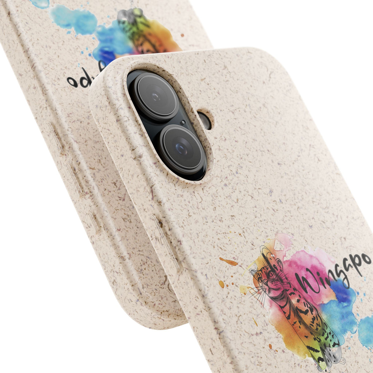 Phone Case - Wingapo Watercolor Design featuring Flounder the Purrmaid by Nina