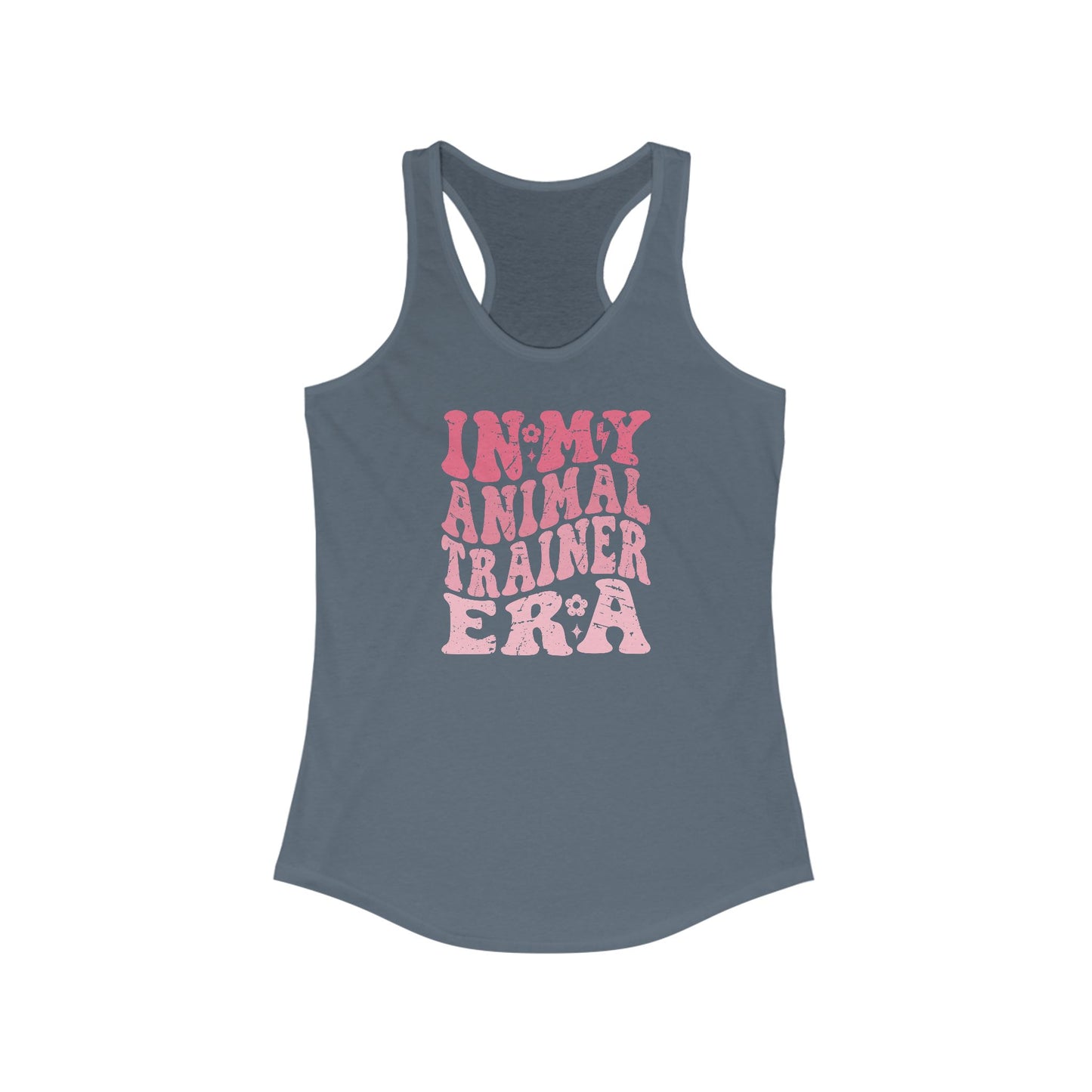 Racerback Tank - In My Animal Training Era - Retro Font