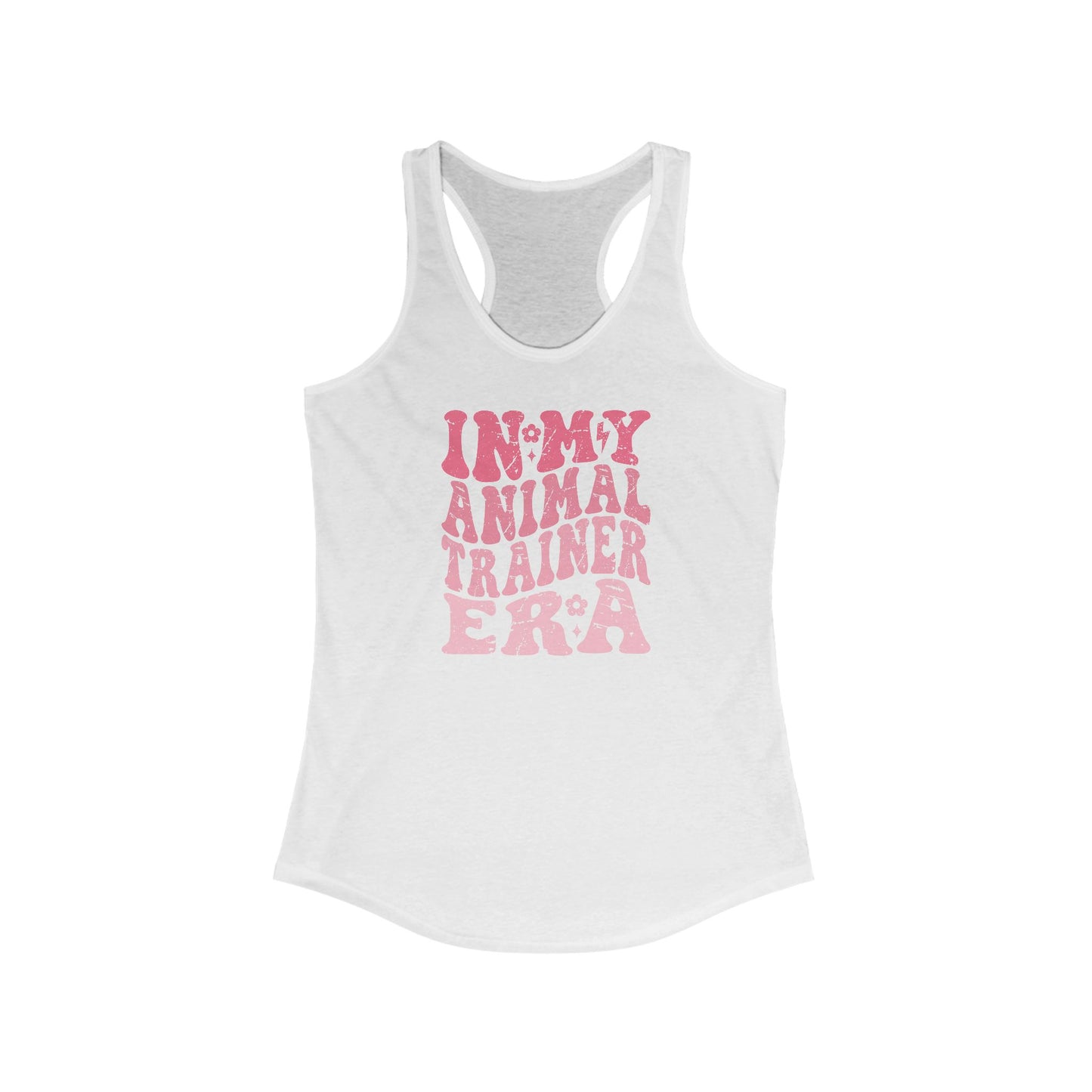 Racerback Tank - In My Animal Training Era - Retro Font