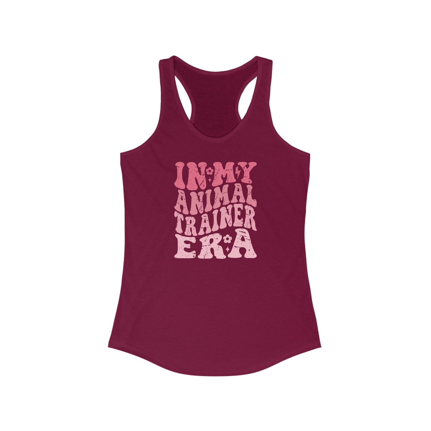 Racerback Tank - In My Animal Training Era - Retro Font