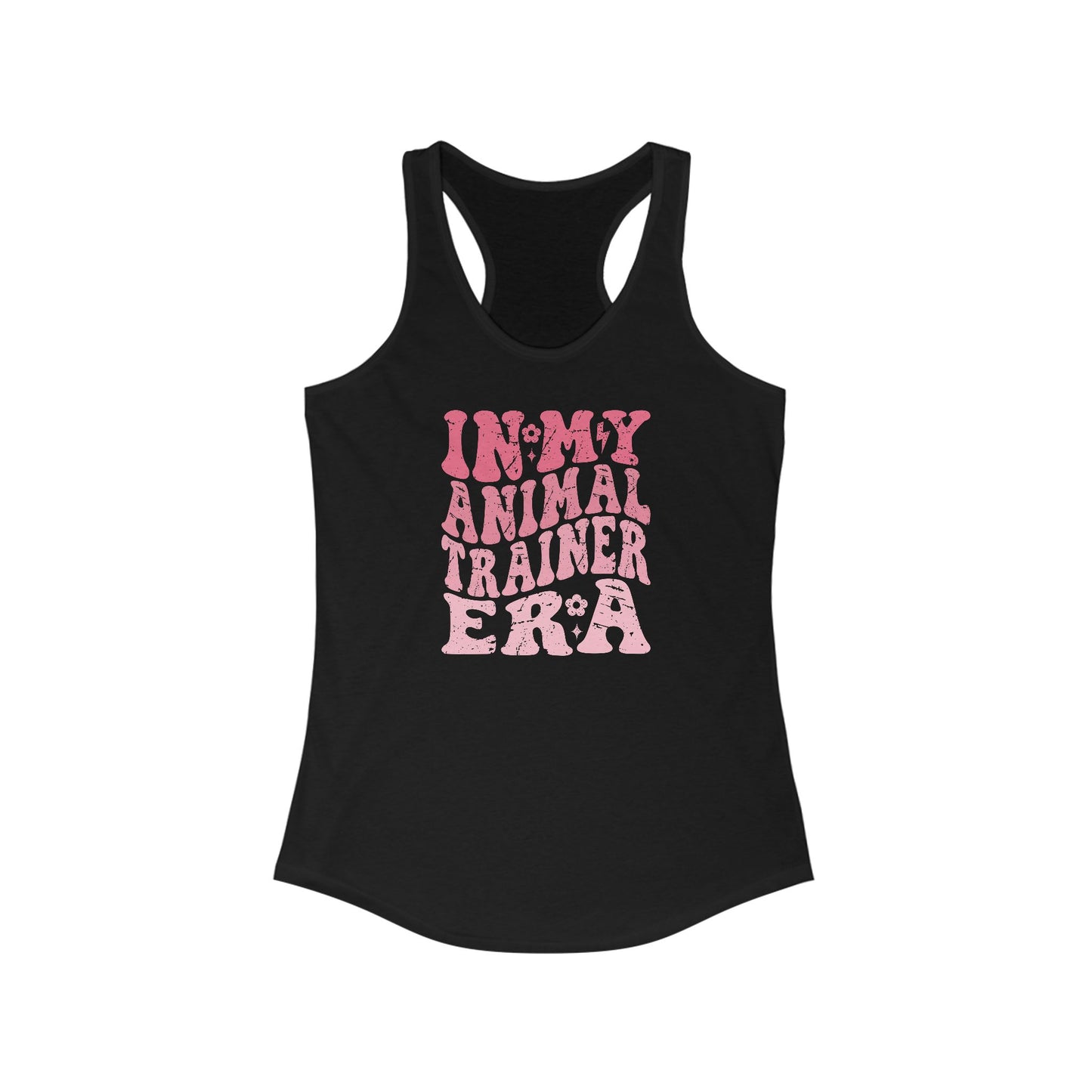 Racerback Tank - In My Animal Training Era - Retro Font