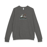 Purrmaid Flounder Raglan Crewneck — “I Want to Be Where the People Aren’t”