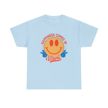 Retro Happiness Comes in Waves Unisex Tee