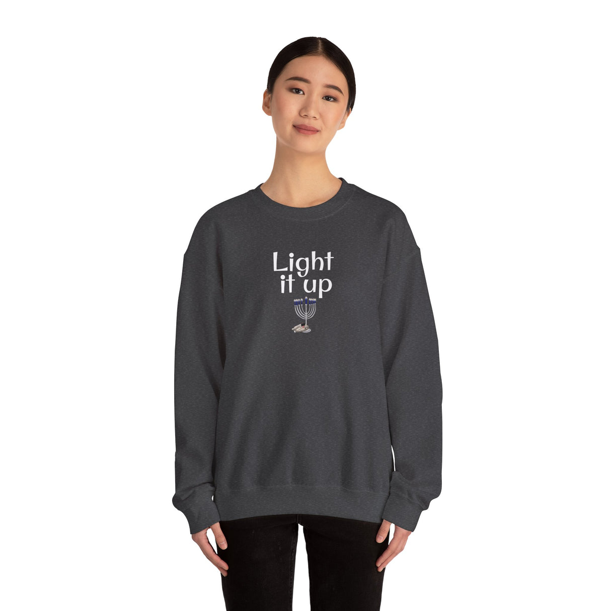 Hanukkah Mouse Toy Sweatshirt - Light it Up Design
