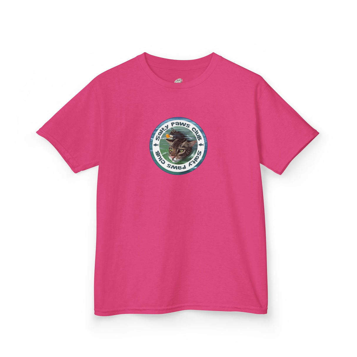 Kids Tee — "Salty Paws Club" Purrmaid Flounder & Life‑Vest Mouse Toy
