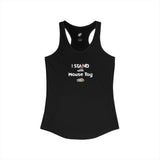 "I Stand with Mouse Toy" Women's Racerback Tank