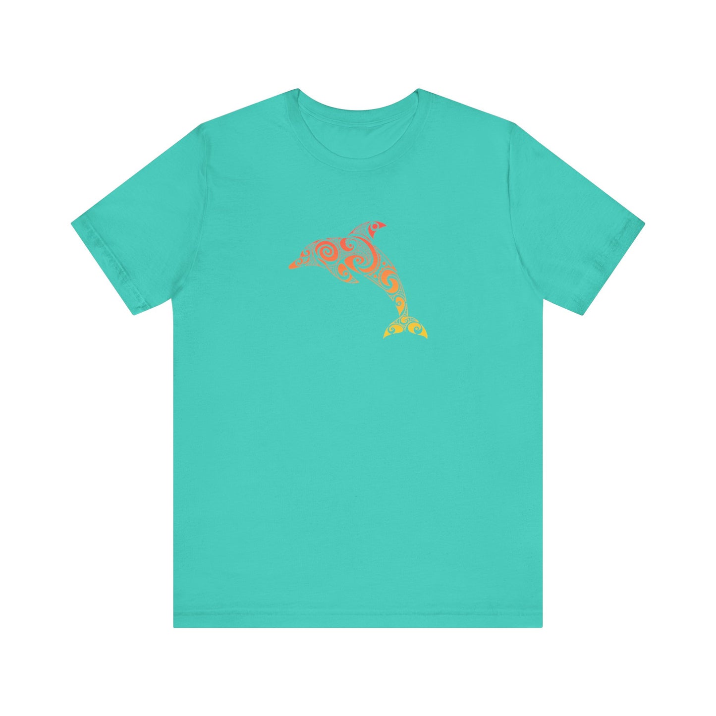 Adult Tribal Dolphin Tee - Bella+Canvas Shirt