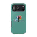 Tough Phone Case — "paint with all the colors of the wind" Flounder the Purrcasso Art
