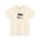 I Said What I Said Flounder Graphic Tee — Hand-Drawn Talking Pet Buttons