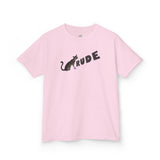Kids "RUDE" Flounder T-Shirt — Flounder the Purrmaid Eye Roll Tee