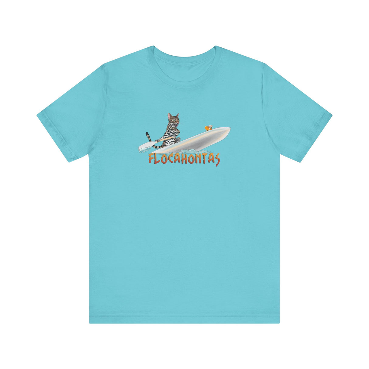 Flocahontas Unisex Tee - Flounder the Purrmaid  with Mouse Toy Design