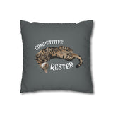 Decorative Pillow — "Competitive Rester" Flounder Design