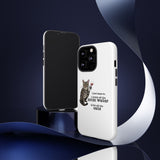 Flounder the Talking Cat Wine Glass Phone Case – "II just want to drink all the mom water"