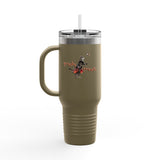 Insulated Travel Mug — "Tricks for Treats" Flounder Halloween Ballet Design