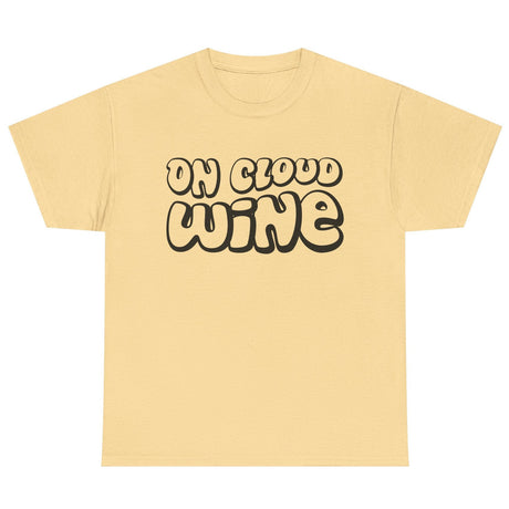 On Cloud Wine cotton tee in yellow haze