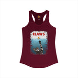 Purrmaid Flounder Claws Tank — Women's Racerback Tank with 'Shark-Like' Cat Catch Design