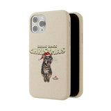 Flounder Cat - Bring Back Christmas Biodegradable Phone Case – Festive & Eco-Friendly