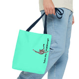 Tote Bag - Purr-lunge Design featuring Flounder the Purrmaid