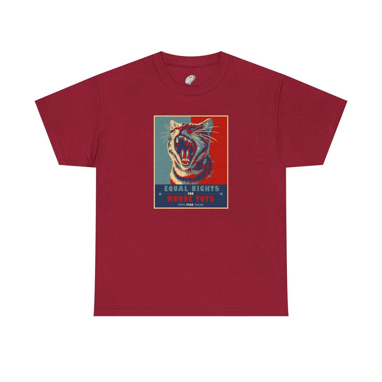 Vote Fish 2028 Flounder Tee — "Equal Rights for Mouse Toys" Funny Political Campaign T-Shirt