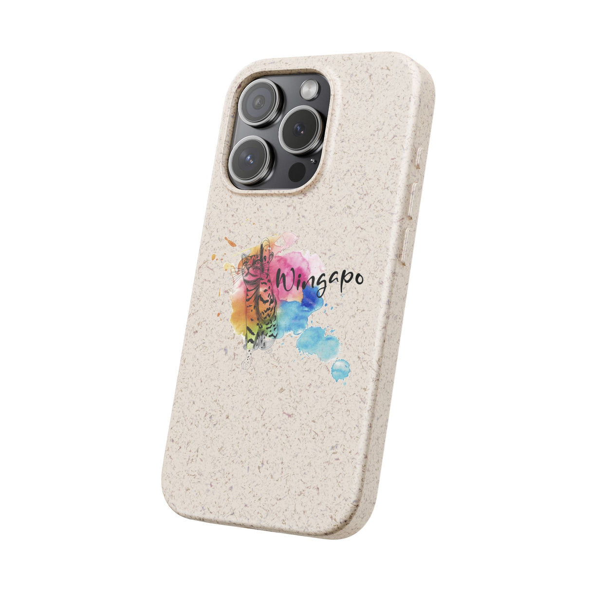 Phone Case - Wingapo Watercolor Design featuring Flounder the Purrmaid by Nina